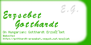 erzsebet gotthardt business card